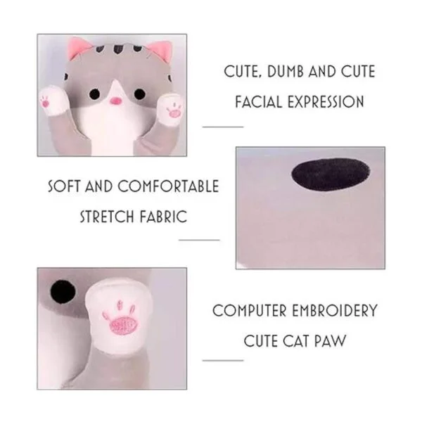 Almohada gigante de gatos de peluche con dibujos animados_4