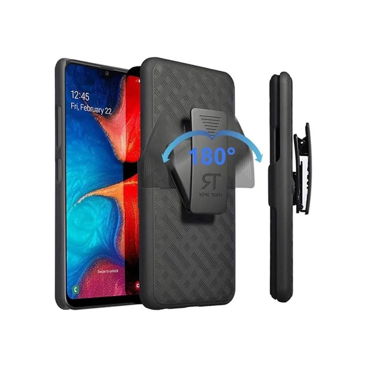 Rome Tech Funda de teléfono y clip para Galaxy A20 A30_1