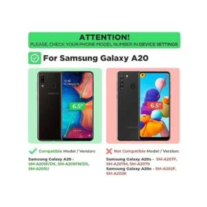 Rome Tech Funda de teléfono y clip para Galaxy A20 A30_2