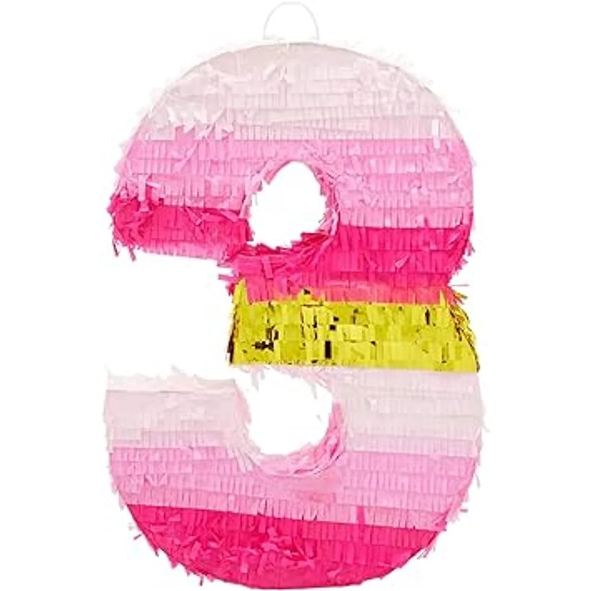 Pinata pequeña número 3 para niñas decoración de fiesta_6