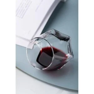 JBHO Juego de 6 copas de vino sin tallo juego de copas de_5