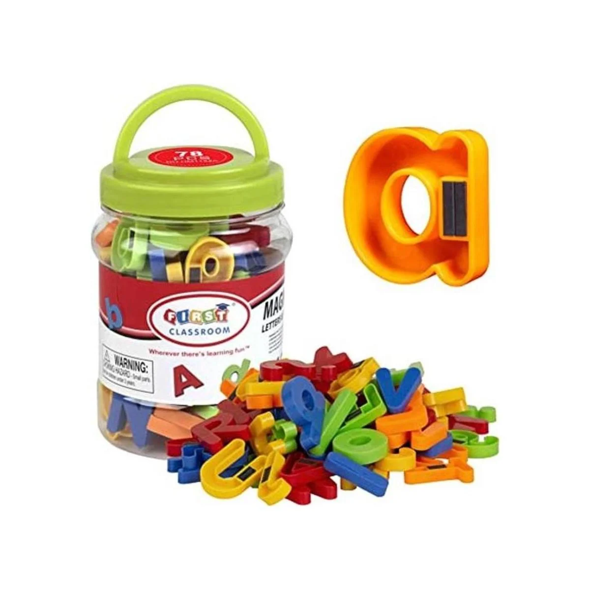 ABCaptain Letras magnéticas del alfabeto ABC 123 imanes de_1