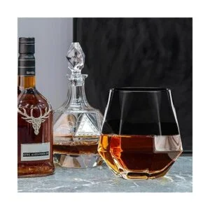 JBHO Juego de 6 copas de vino sin tallo juego de copas de_6