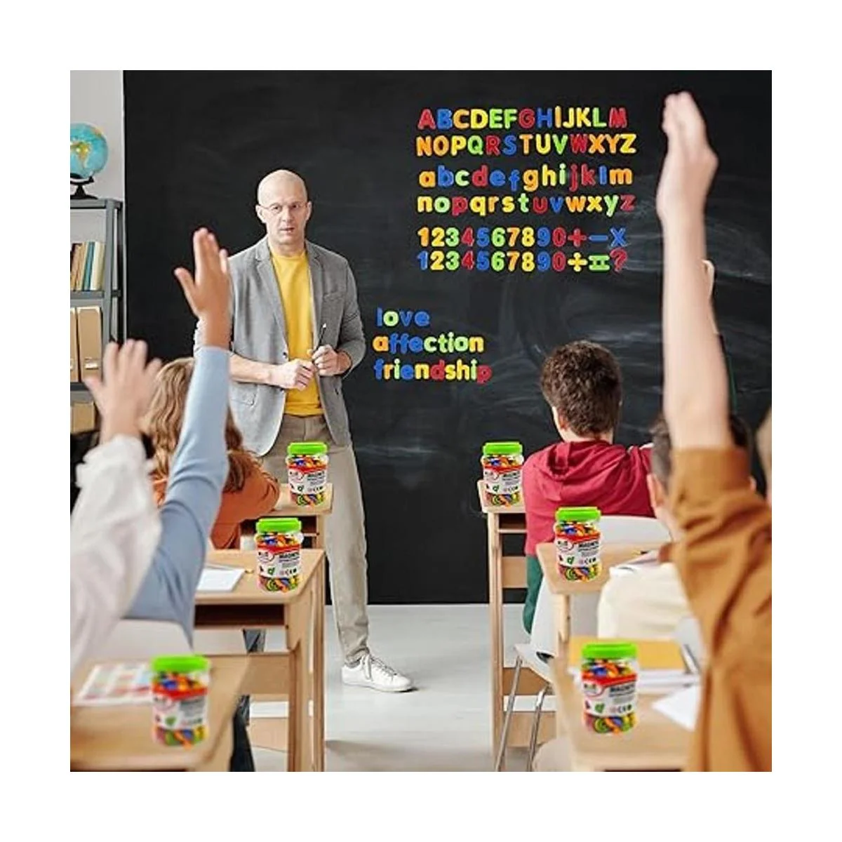 ABCaptain Letras magnéticas del alfabeto ABC 123 imanes de_2