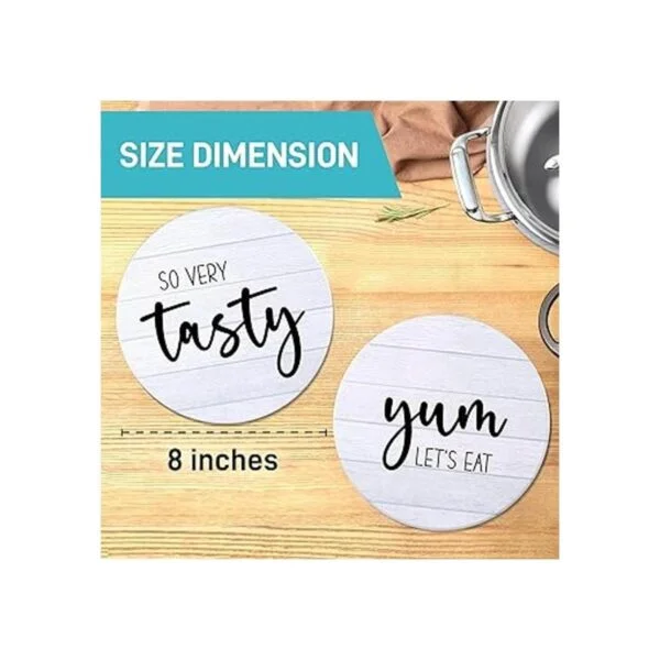Elegantes salvamanteles para platos calientes juego de 2