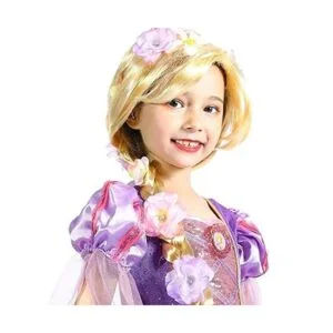 SINCERE PARTY Peluca de princesa para niñas peluca rubia_2