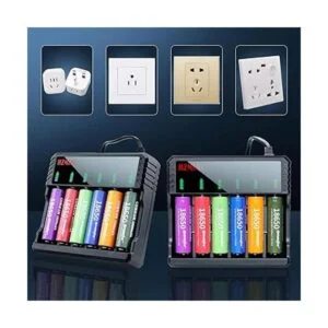 Cargador de batería universal de 6 Bay 18650 para baterías_5