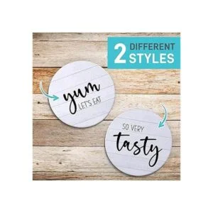Elegantes salvamanteles para platos calientes juego de 2