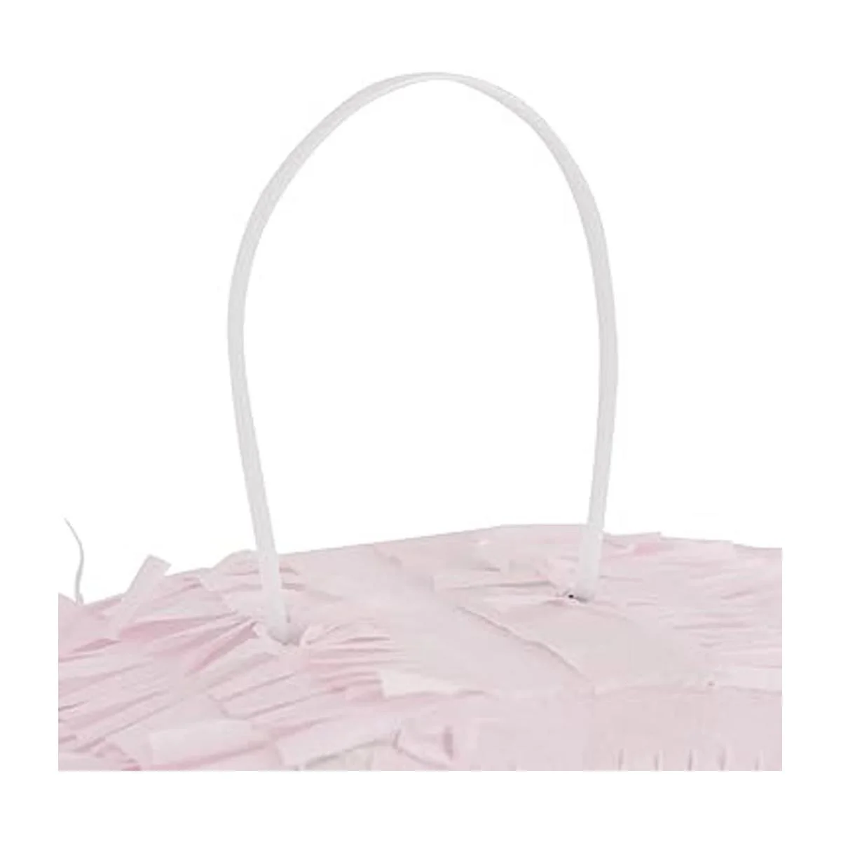 Piñata pequeña rosa y dorada número 9 para decoración de