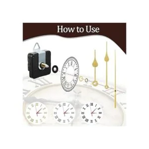 Kigeli Reloj de pared de cuarzo para bricolaje 6 números