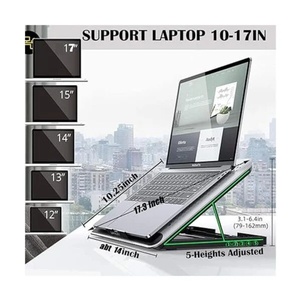KEROLFFU Enfriador de panel de aluminio para computadora