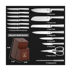 imarku Juego de cuchillos de cocina de 15 piezas_2