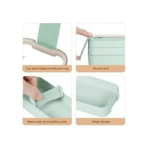 Lonchera japonesa Bento Box para adultos y niños;_4