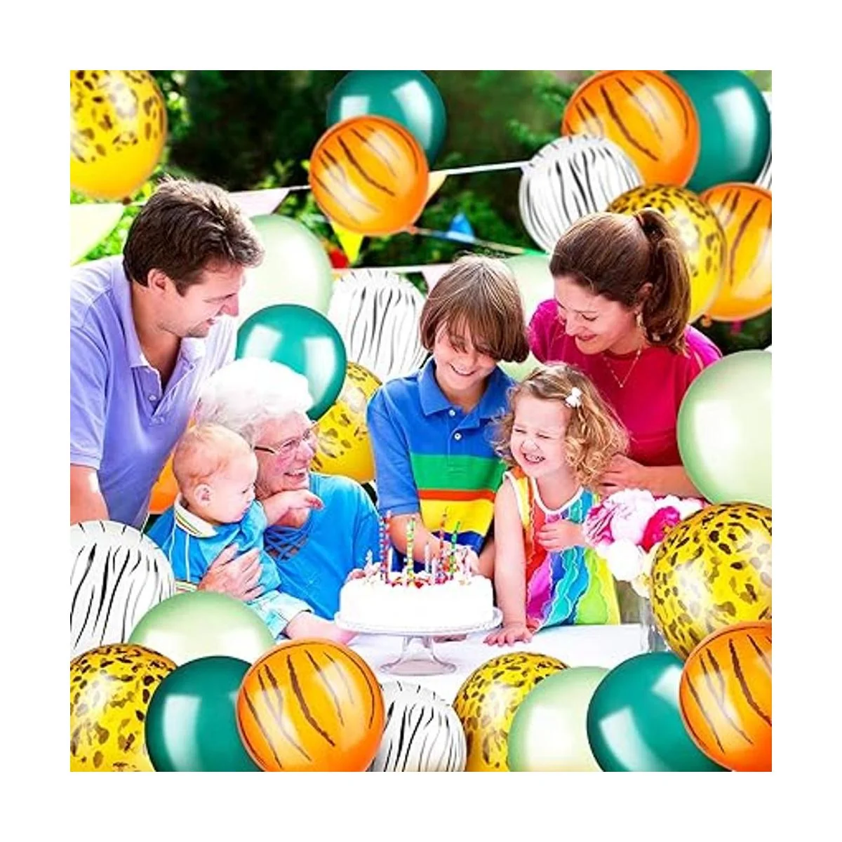 Liliful 24 globos de selva de 12 pulgadas globos de_4