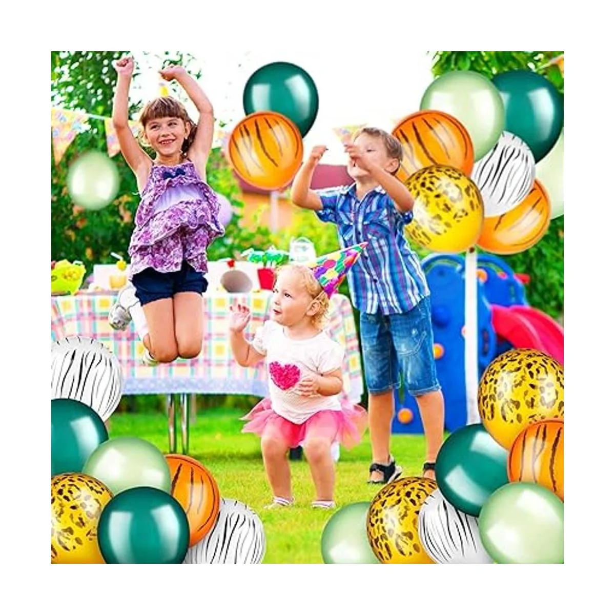 Liliful 24 globos de selva de 12 pulgadas globos de_6