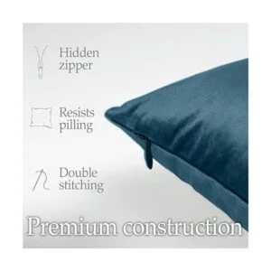 lalaLOOM Juego de 2 fundas de almohada lujosas de_4