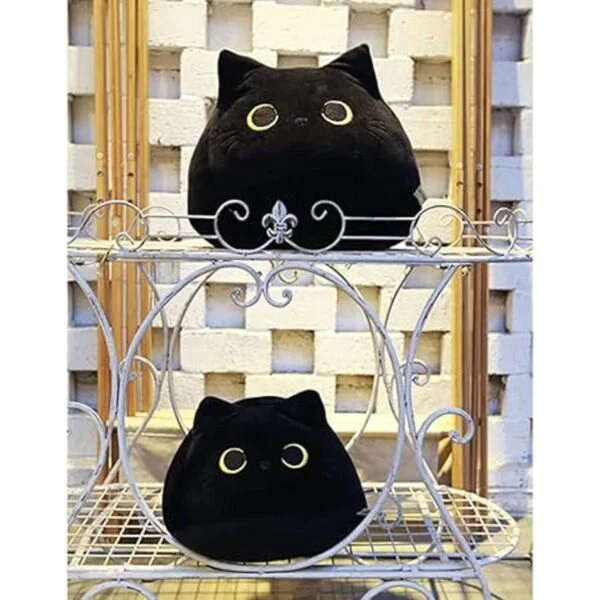 UEncounter Juguete de peluche de gato negro con forma de_4