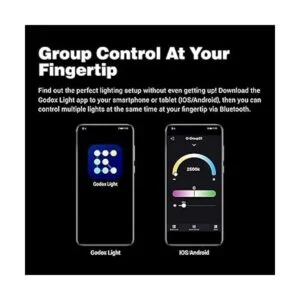 Godox Luz clave ES45 luz de video LED con soporte de_6