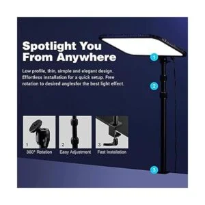 Godox Luz clave ES45 luz de video LED con soporte de_5