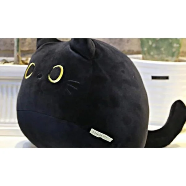 UEncounter Juguete de peluche de gato negro con forma de_5