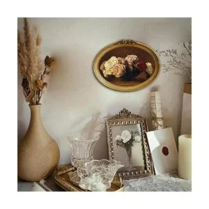 CISOO Marco de fotos ovalado vintage de 5 x 7 pulgadas_5