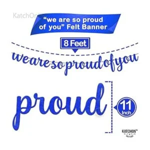 Banner de Felt We Are So Proud Of You 10 pies no DIY_4