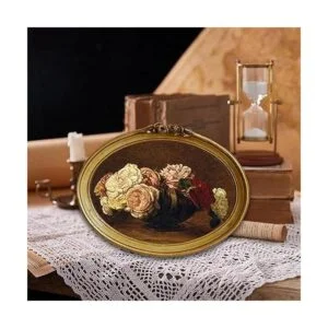 CISOO Marco de fotos ovalado vintage de 5 x 7 pulgadas_4