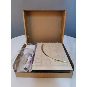 Kit de rincón de libros de diagonal de madera soporte_2