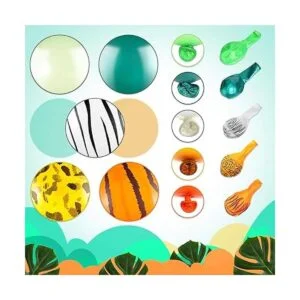 Liliful 24 globos de selva de 12 pulgadas globos de_3