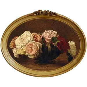 CISOO Marco de fotos ovalado vintage de 5 x 7 pulgadas_1