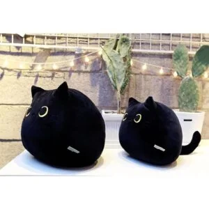 UEncounter Juguete de peluche de gato negro con forma de_3