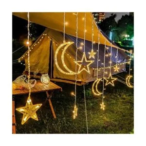 ALFEUND Cadena de luces LED de 138 luces LED de carámbanos_2