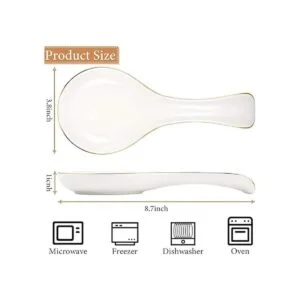 Soporte de cuchara de cerámica para cocina cocina