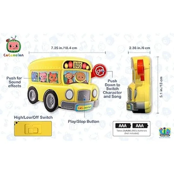 Cocomelon Autobús musical para niños autobús escolar_5