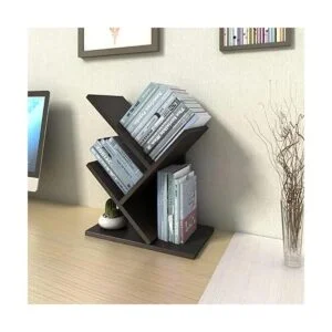 Godferyxin Estantería para árbol organizador de libros de_2