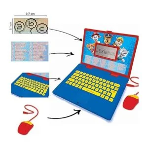LEXiBOOK Paw Patrol Laptop educativa y bilinge en_4