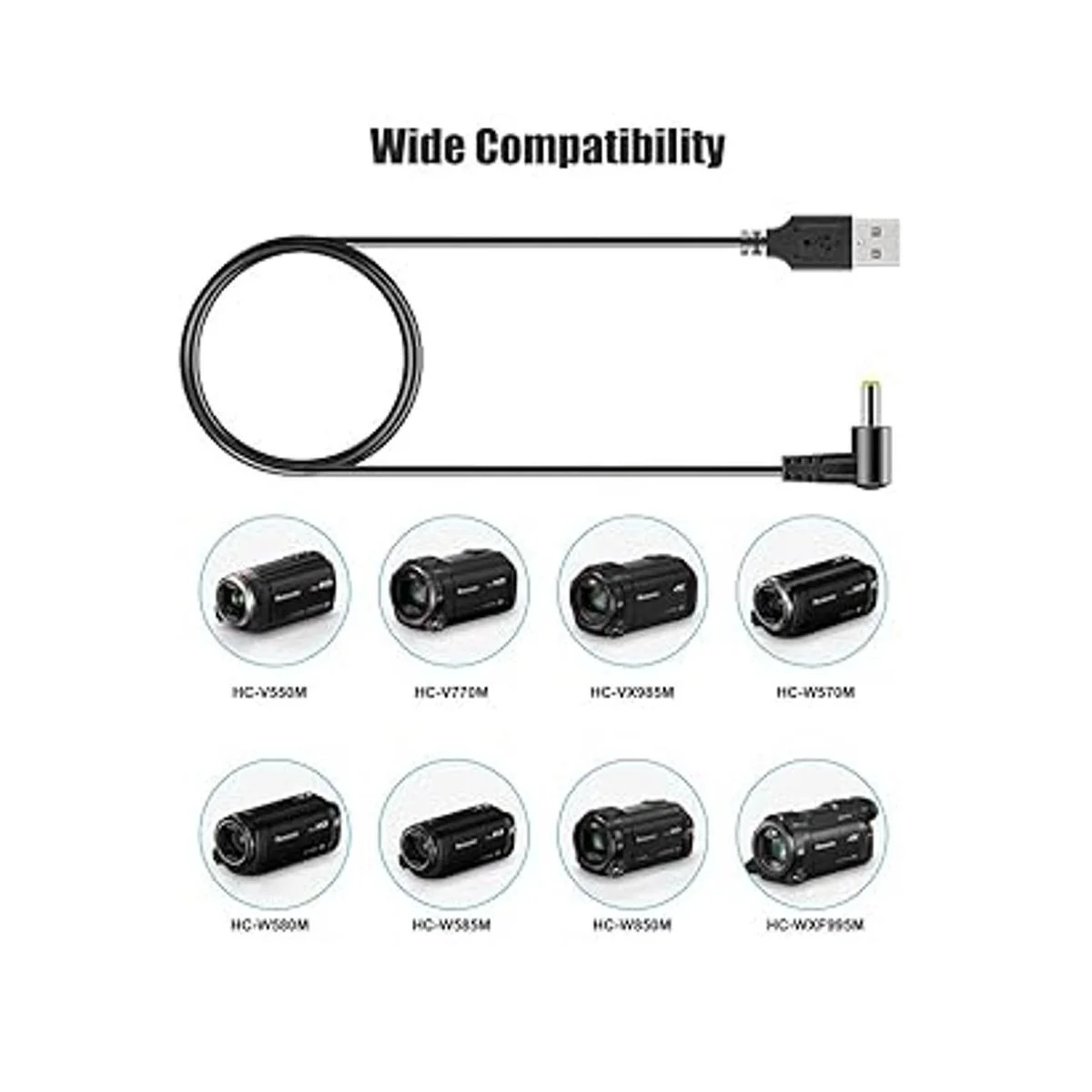 2 paquetes de cables USB DC para videocámara Panasonic_3