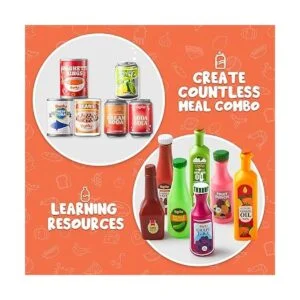 JOYIN 30 latas de alimentos para jugar accesorios de_4