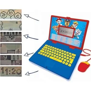 LEXiBOOK Paw Patrol Laptop educativa y bilinge en_3
