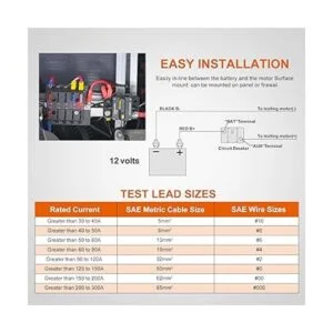 BULVACK Disyuntor de 200 amperios con reinicio manual para_3
