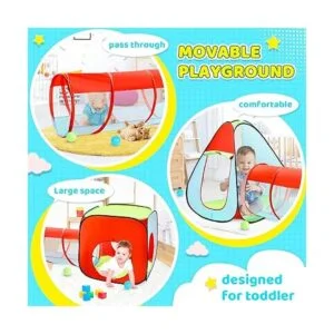 Tienda de campaña de juego para niños pequeños con pozo de_3