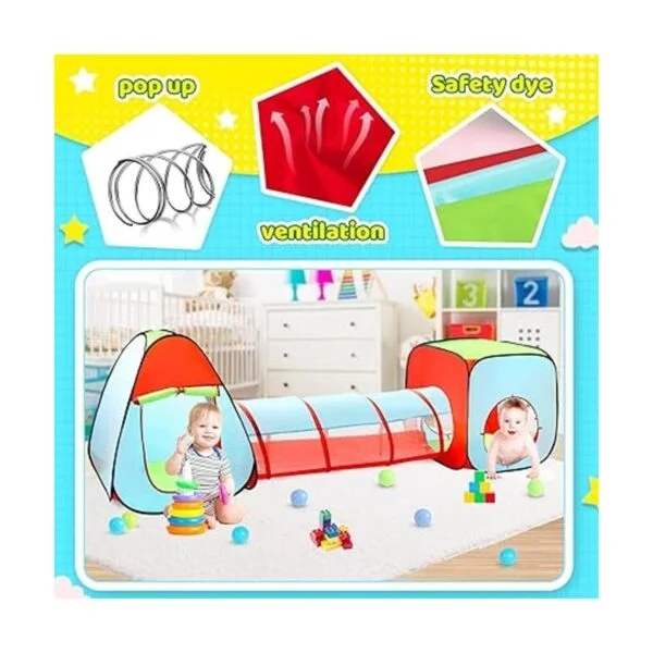 Tienda de campaña de juego para niños pequeños con pozo de_4
