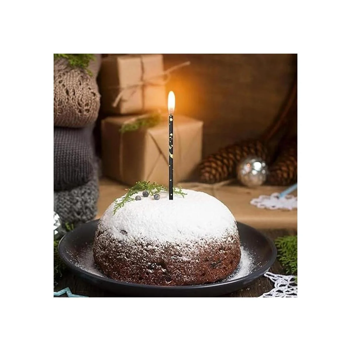 Threlaco 24 velas de cumpleaños velas largas y delgadas_4