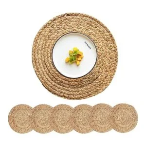 CY SISTERS Juego de 6 manteles individuales redondos de_1