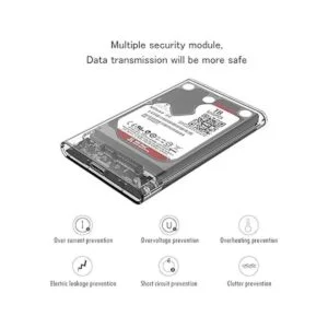 Reletech Caja de disco duro externo de 2.5 pulgadas SATA_3