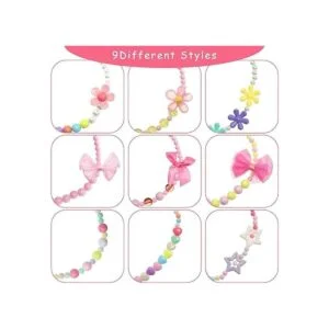 Juego de 9 piezas de joyería para niñas y niñas con_3