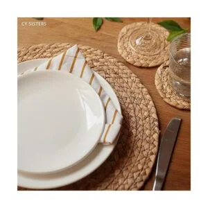 CY SISTERS Juego de 6 manteles individuales redondos de_2