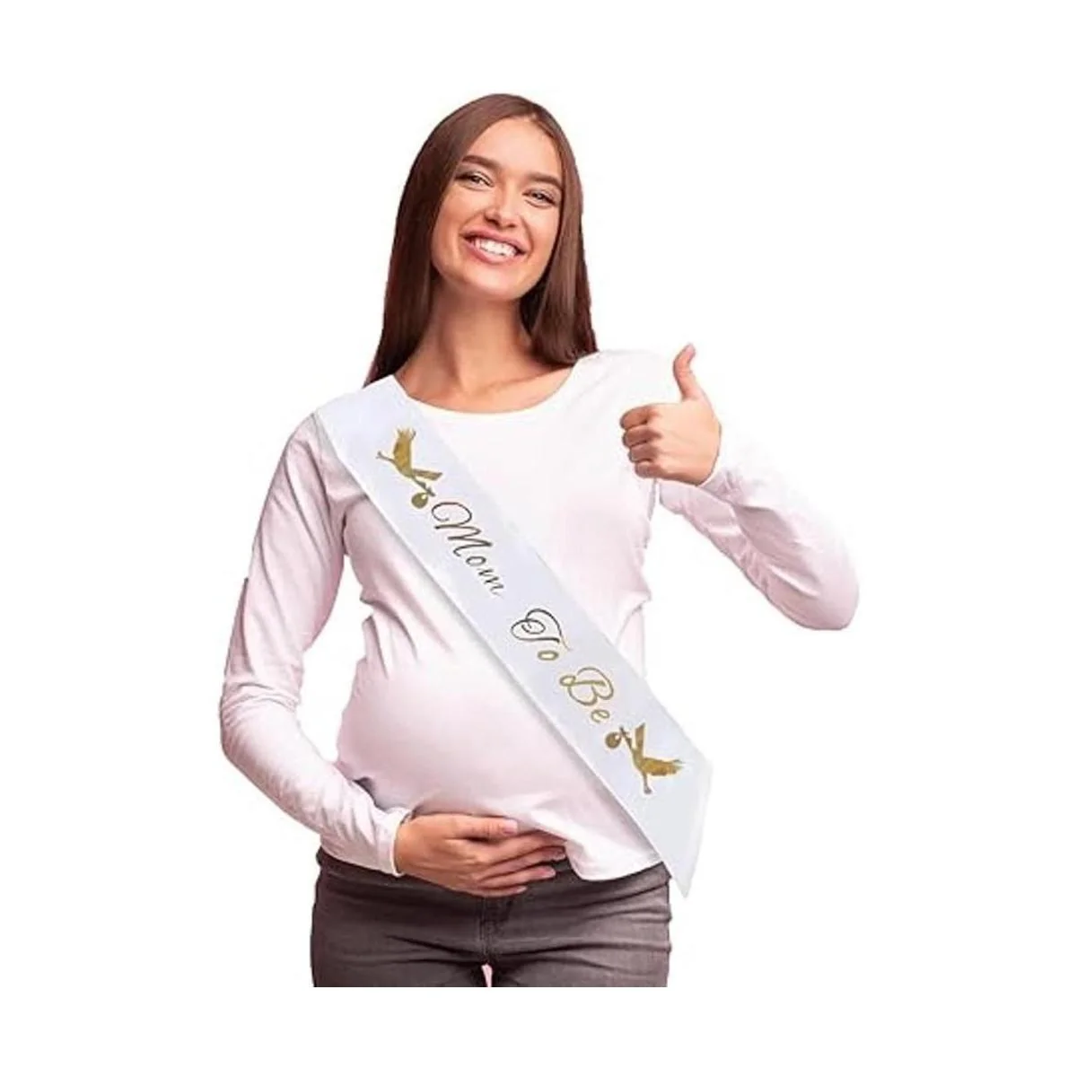 Paquete de banda de baby shower Mom To Be y Dad To_2