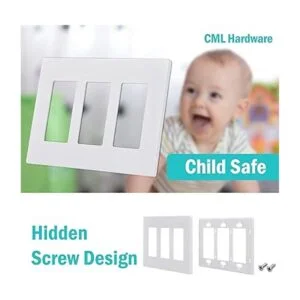 CML Placas de pared decoradoras sin tornillos cubierta