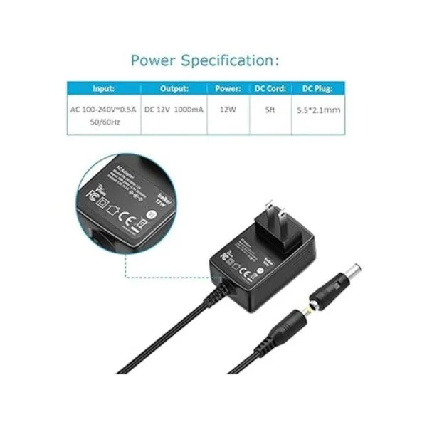 Belker 12V 1A AC DC adaptador de pared cargador adaptador_4